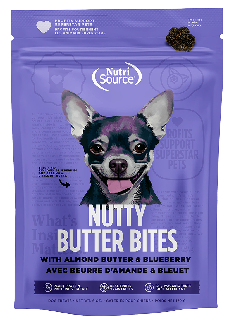 Nutrisource Nutty Butter Bites 6oz Blueberry