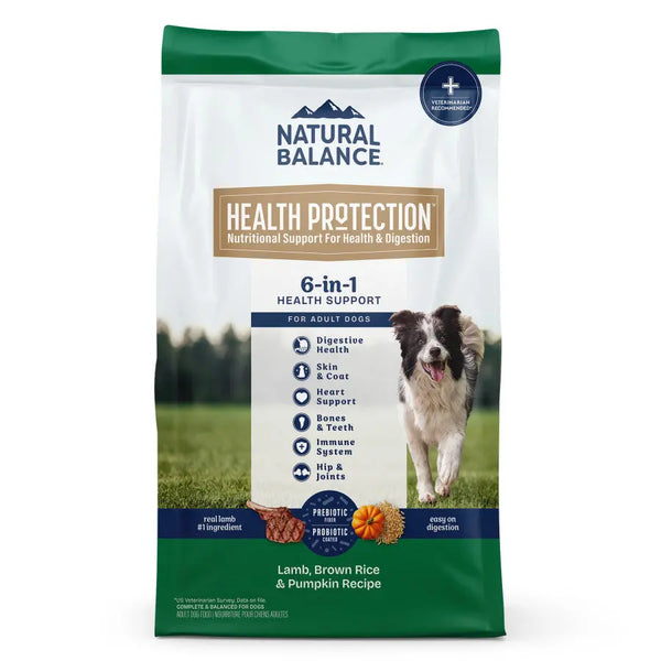 Natural Balance Health Protection Adult Lamb, Rice & Pumpkin Dry Dog Food 24lb