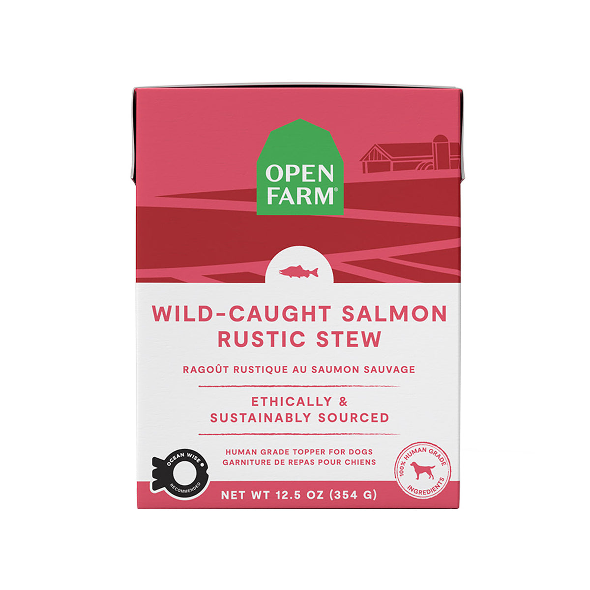 Open Farm Rustic Stew Wet Dog Food, Wild-Caught Salmon, 12.5oz Carton