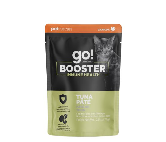 Petcurean Go! Booster Immune Health Tuna Pate For Cat 2.5oz