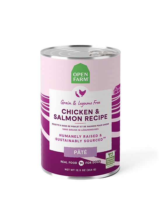 Open Farm Chicken & Salmon Pâté for Dogs 12.5 oz can