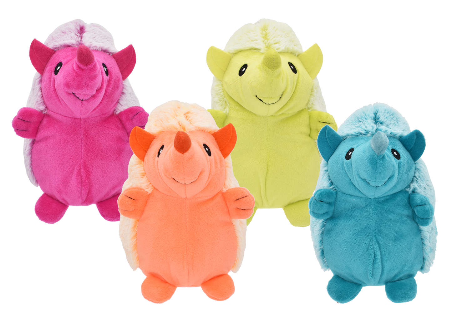 Multipet Plush Dog Toy Hedgehogs 8in Assorted