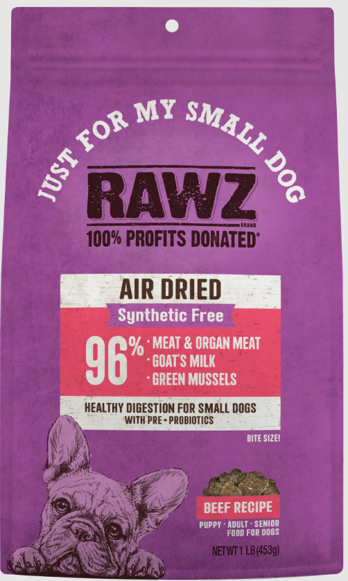 Rawz Air Dried "Just For My Small Dog" Beef Recipe 1lb