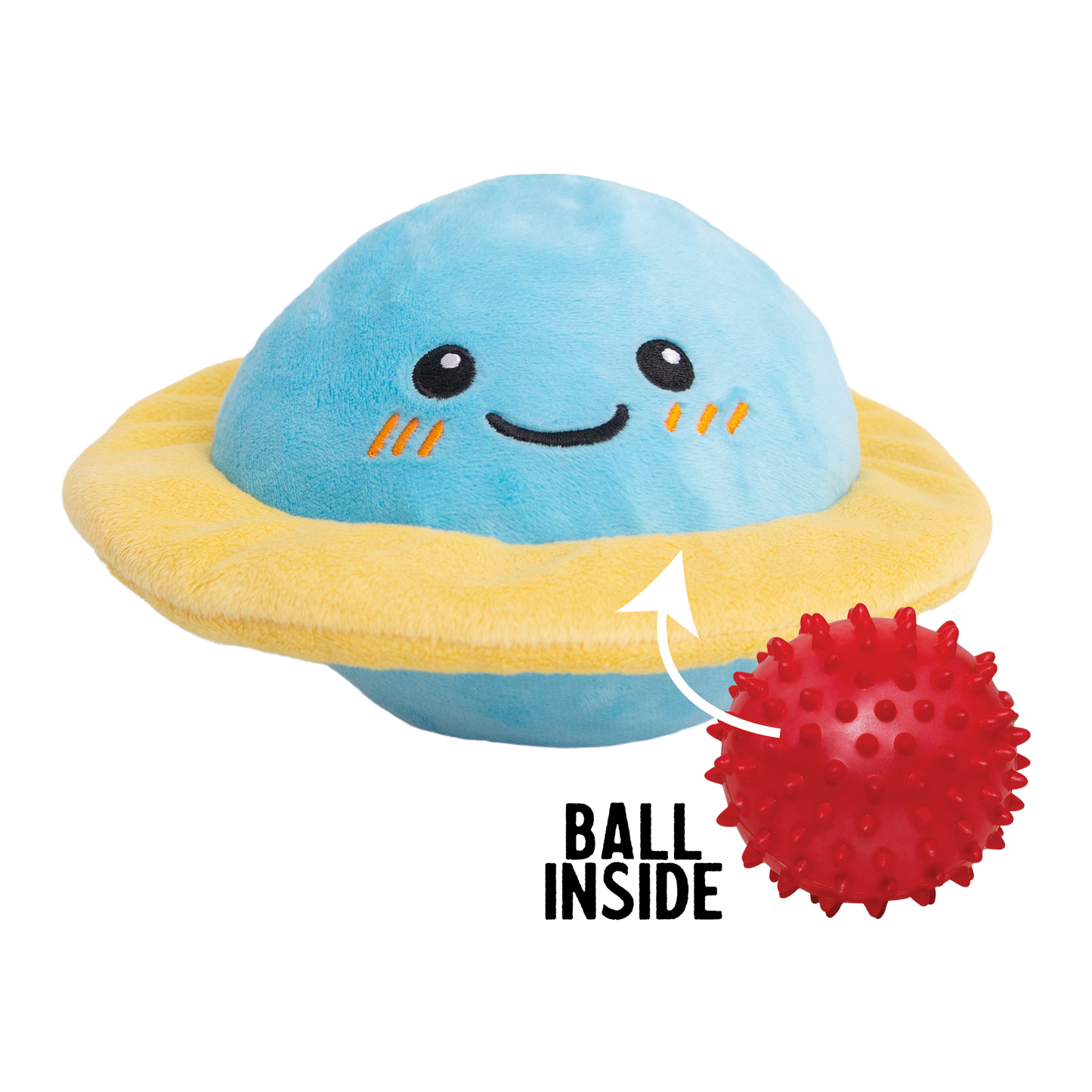 Snugarooz Plush Dog Toy Soothing Saturn