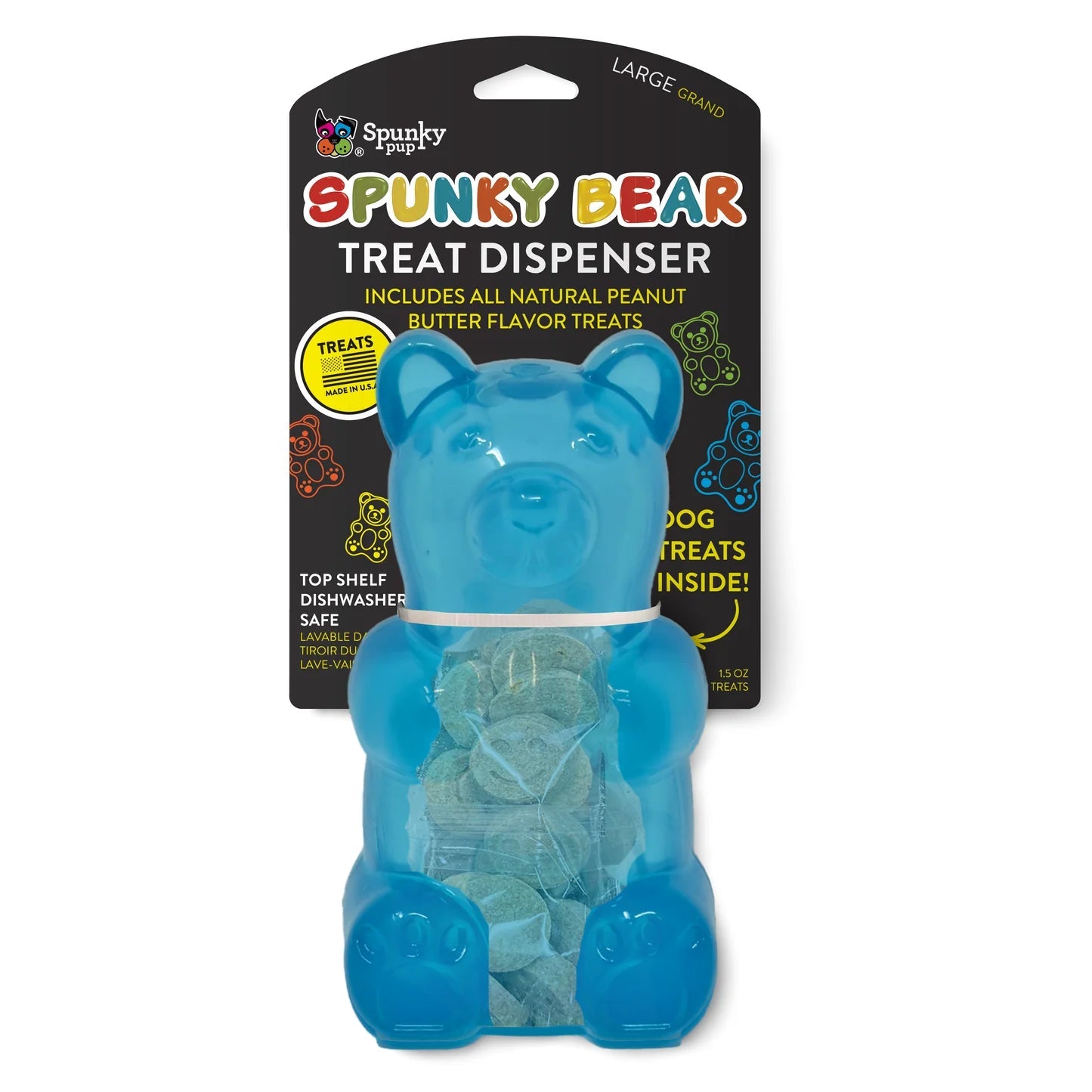 Spunky Pup Spunky Bear Treat Dispenser Dog Toy