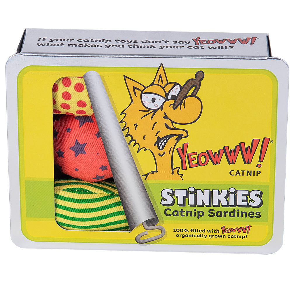 Yeowww! Stinkies Catnip Sardines Trio