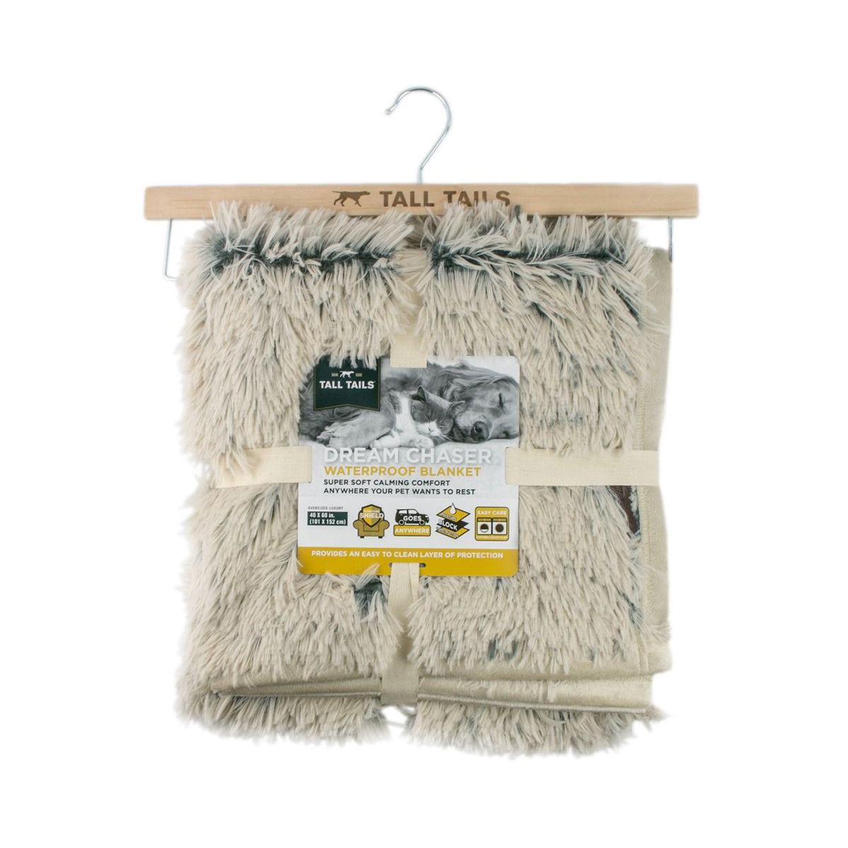 Tall Tails Dream Chaser Waterproof Blanket, 40"x60", Khaki