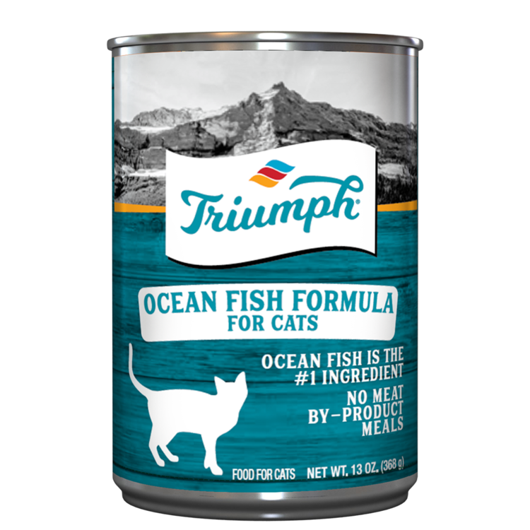 Triumph Ocean Fish Formula Cat Food 13oz can
