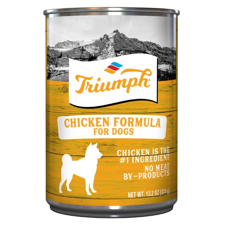 Triumph Chicken Formula Dog Food 13.2oz Can