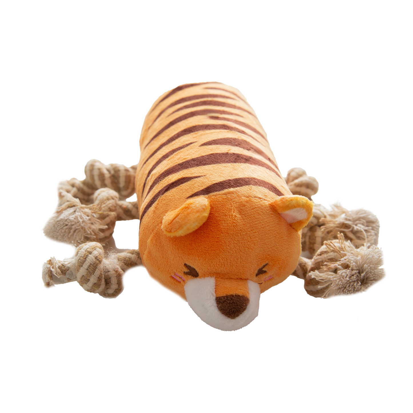 Snugarooz Plush Dog Toy Tug N' Tiger 7in