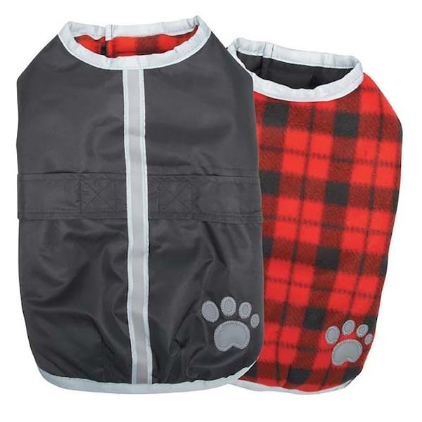 Petedge Zack & Zoey Noreaster Blanket Dog Coat Large Black