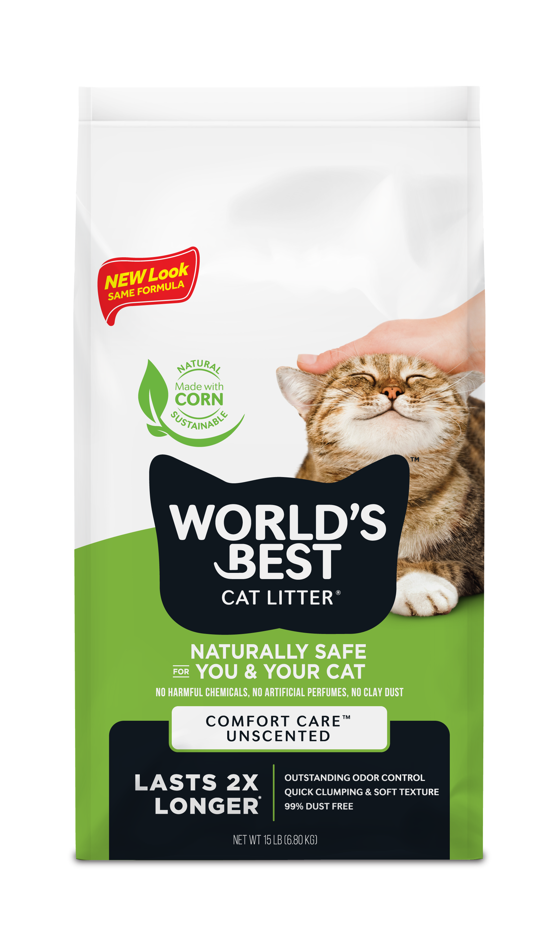 World's Best Cat Litter Clumping Formula, 15lb Bag