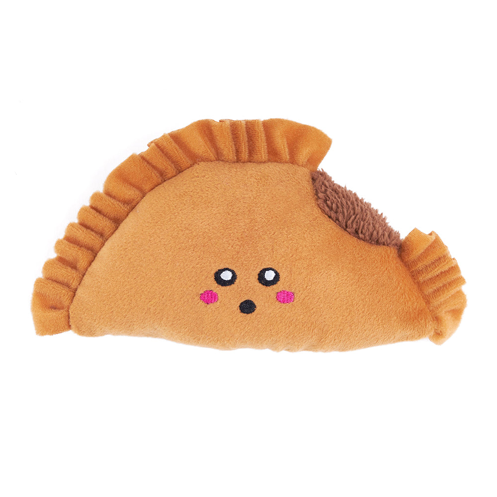 Zippypaws Plush Dog Toy NomNomz Empanada