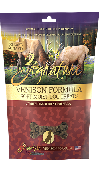 Zignature 4oz Soft Treats Venison