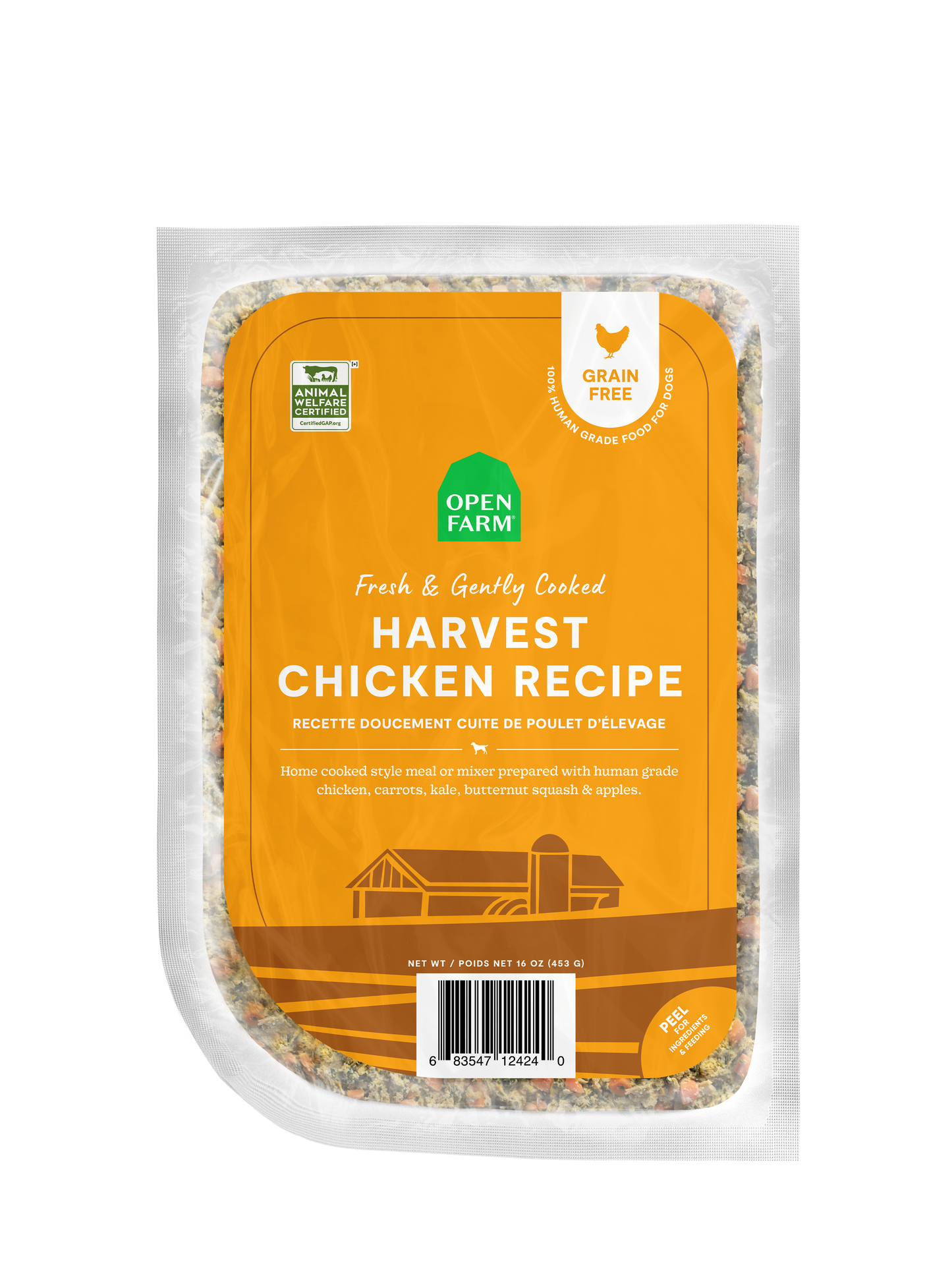 Open Farm Harvest Chicken Recipe Gentlly Cooked For Dogs 96oz Box