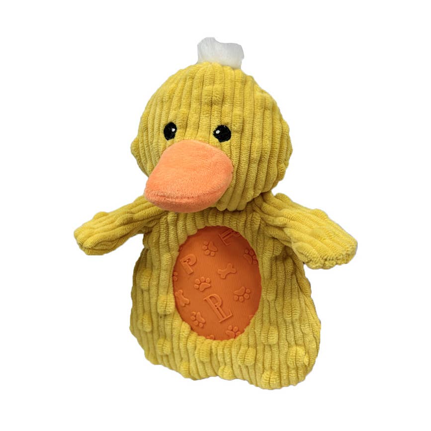 Pet Lou Pocket Dotty Friends Plush Dog Toy 7 in Duck