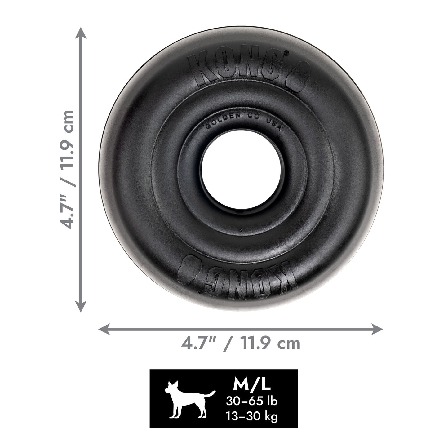 Kong Dog Toy Extreme Donut Medium