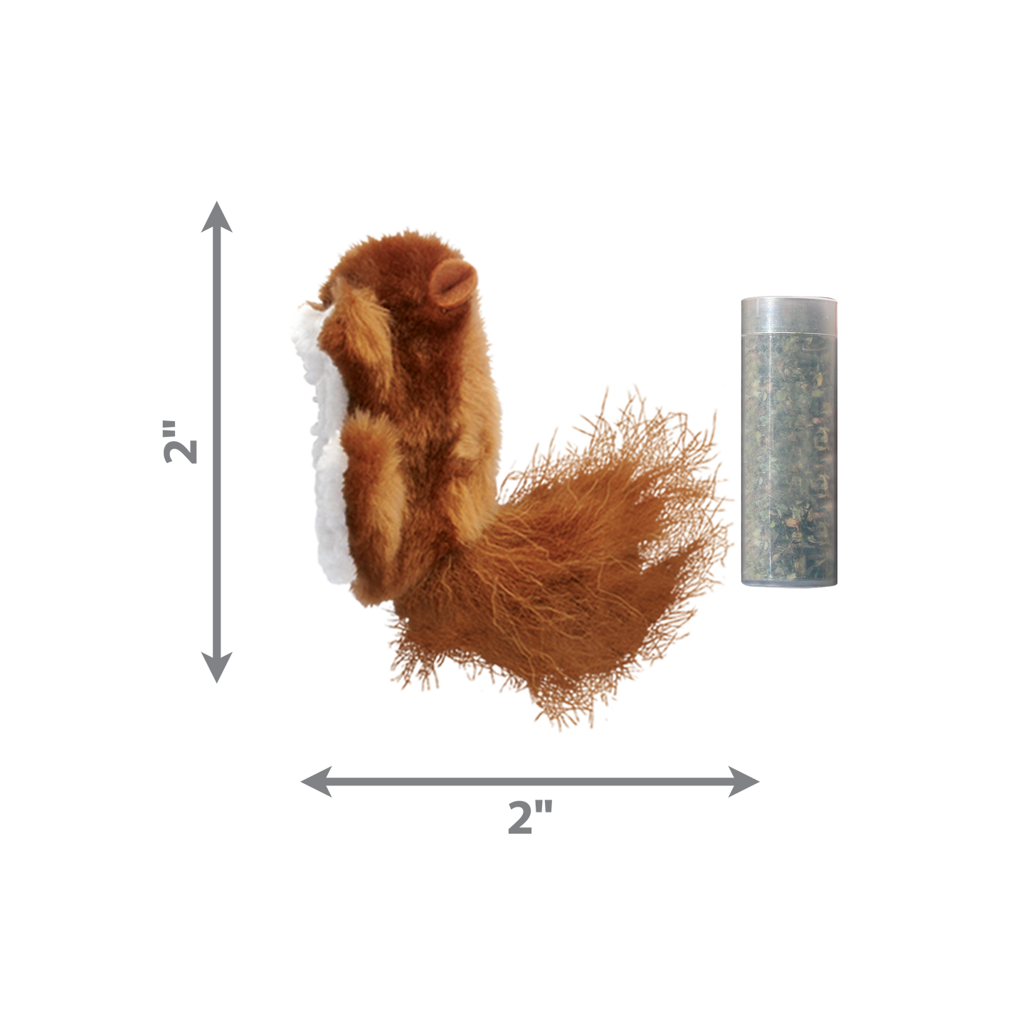 Kong Cat Toy Refillables Squirrel with Catnip