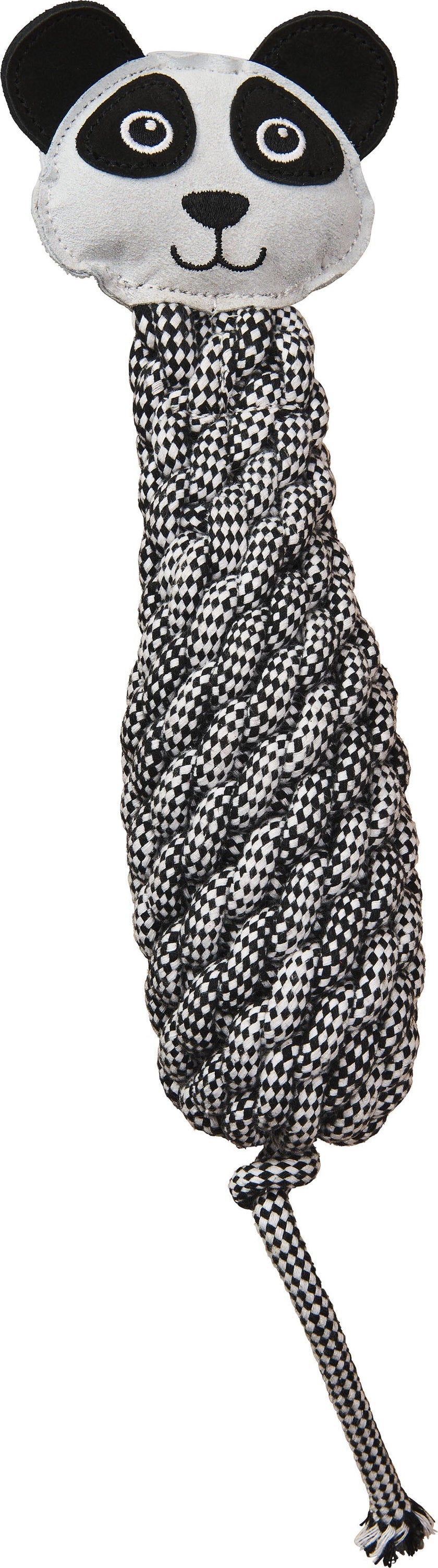 Spot Ethical Pet Dura-Fused Leather Bottle Panda Dog Toy 13 in