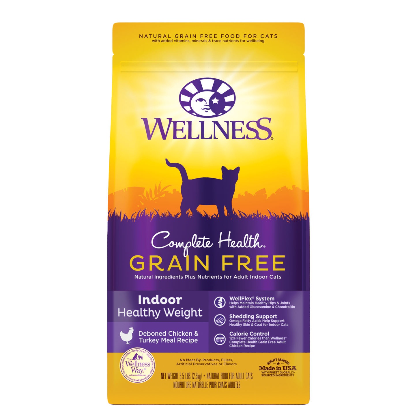 Wellness Complete Health Grain-Free Indoor Healthy Weight Chicken Recipe Dry Cat Food 5.5lb Bag