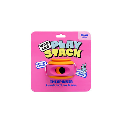 Waglab Playstack Dog Toy The Spinner Small Pink and Orange