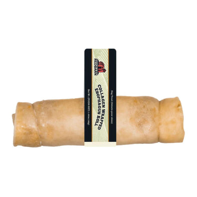 Redbarn Dog Treat Collagen Wrapped Esophagus Roll Large