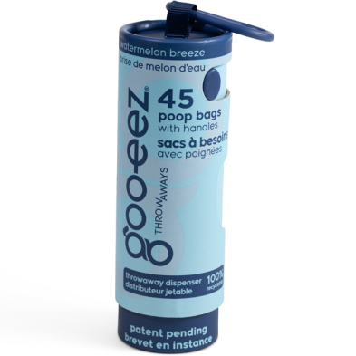 Gooeez Poop Bag 45ct w Dispenser Watermelon