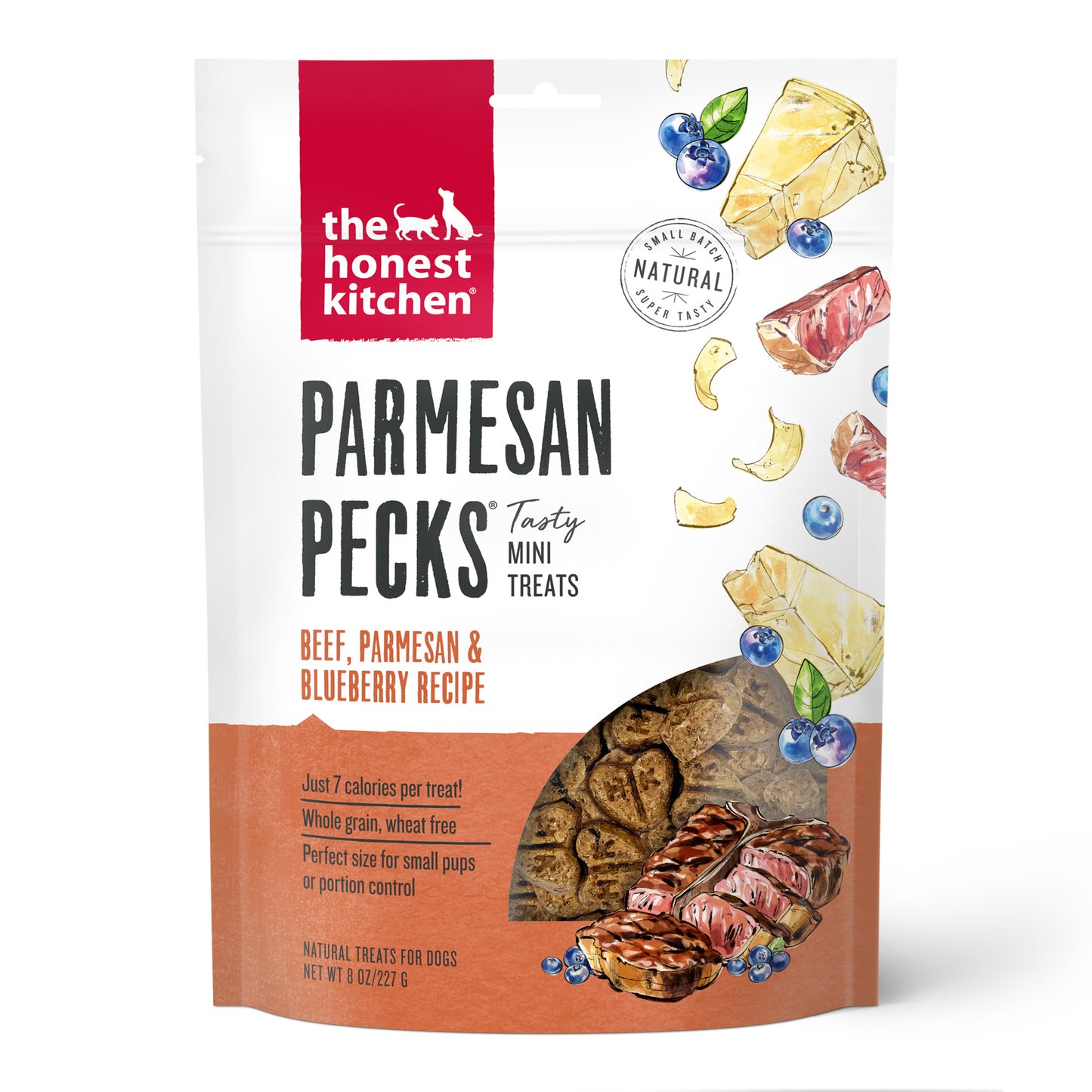 The Honest Kitchen Parmesan Pecks: Beef, Parmesan & Blueberry Recipe, 8oz