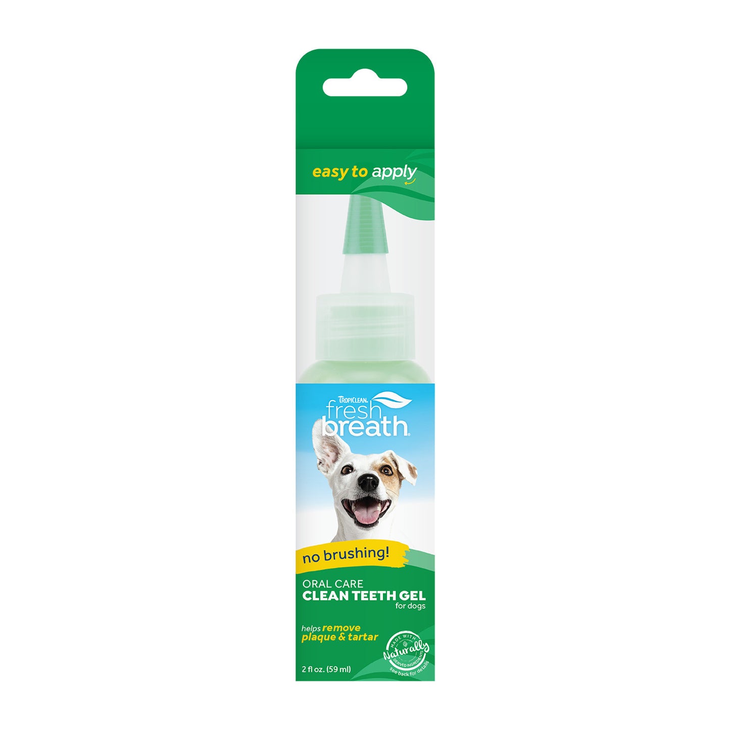 TropiClean Fresh Breath No Brushing Clean Teeth Dental & Oral Care Gel for Dogs, 2oz