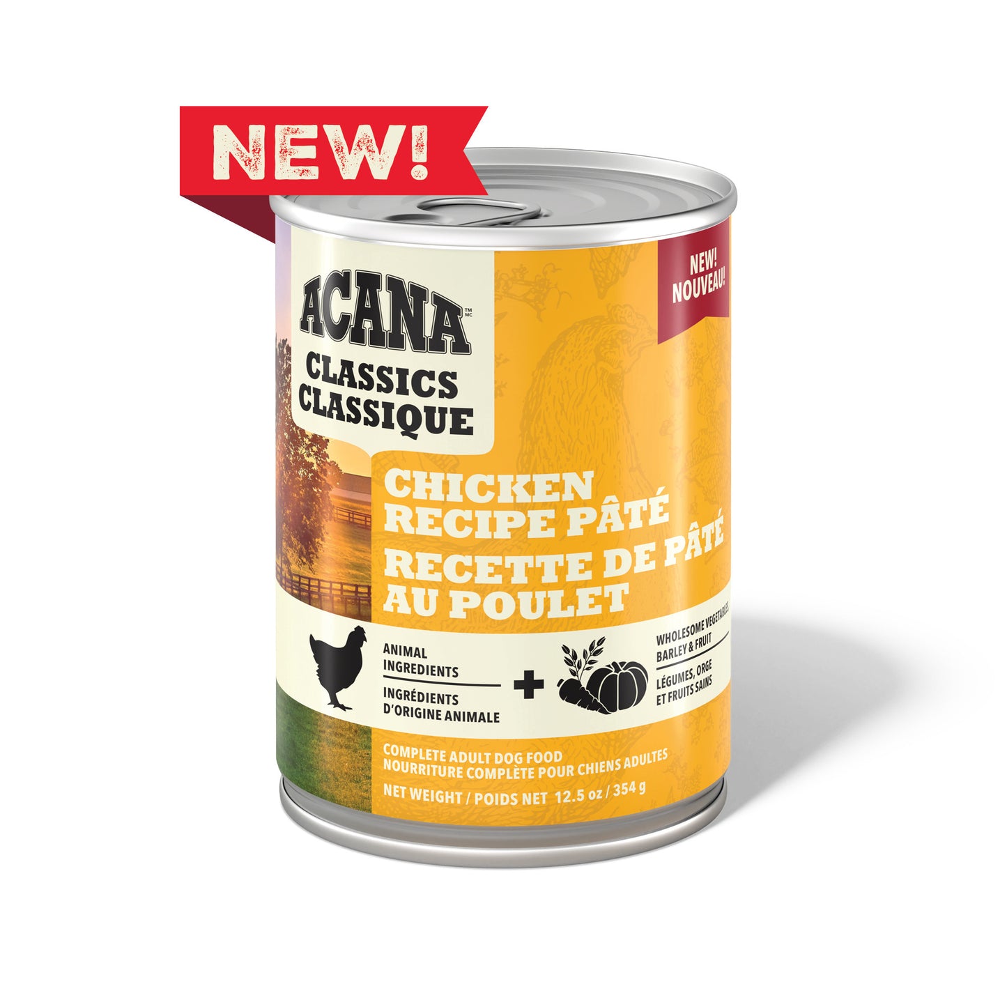 ACANA Classics Pate Wet Dog Food Chicken Recipe Pate, 12.5oz can