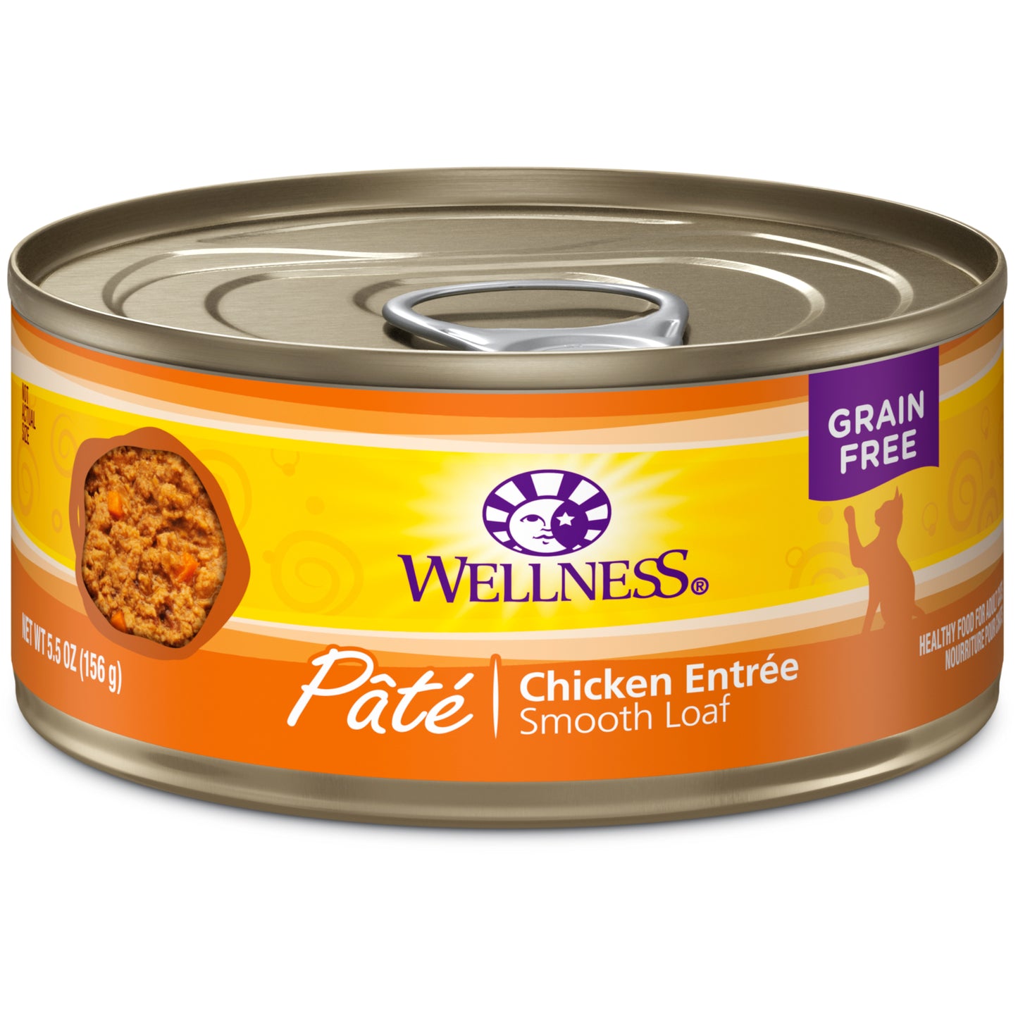 Wellness Complete Health Grain Free Canned Cat Food Chicken Pate 5.5ozs