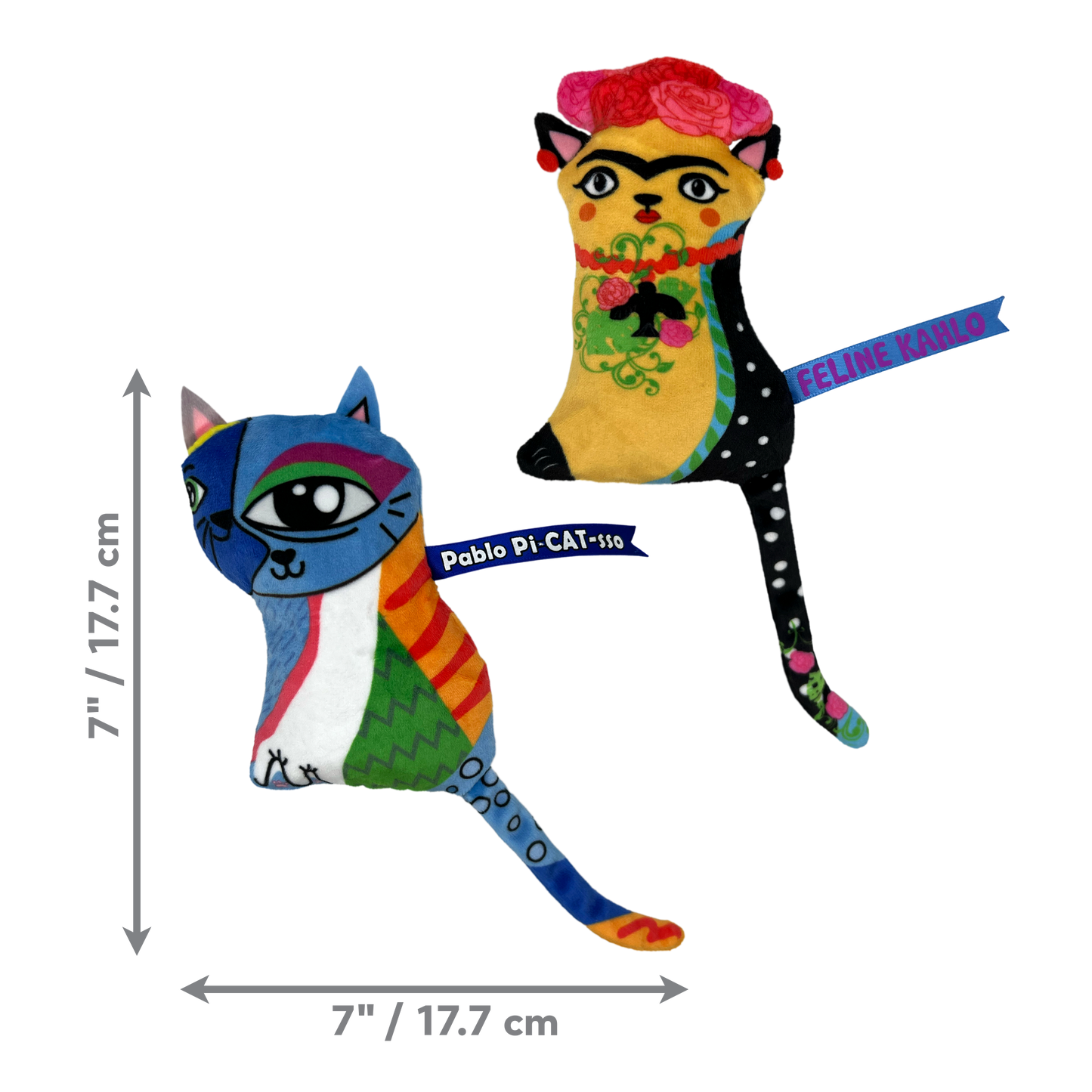 Kong Cat Toy Artz Kahlo / Picasso 2-pk
