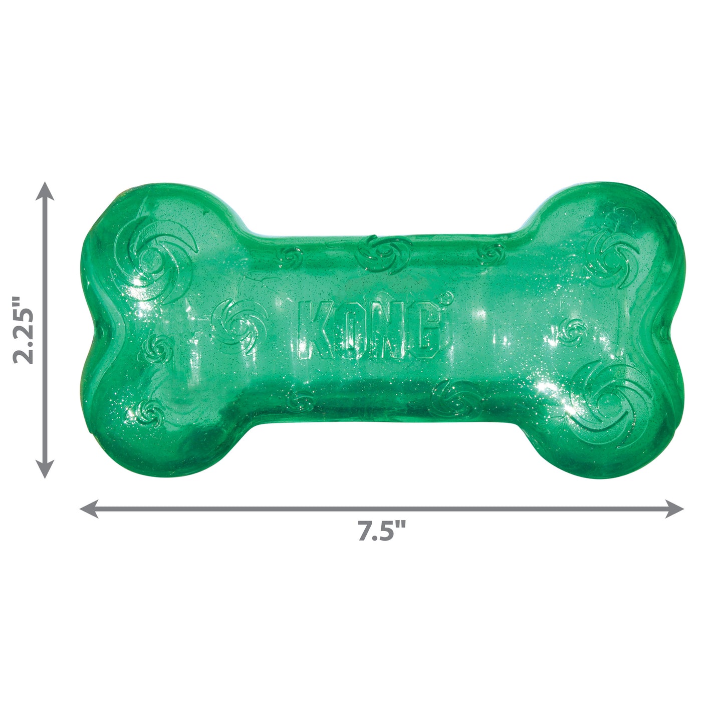 Kong Dog Toy Squeezz Crackle Bone Large Assorted