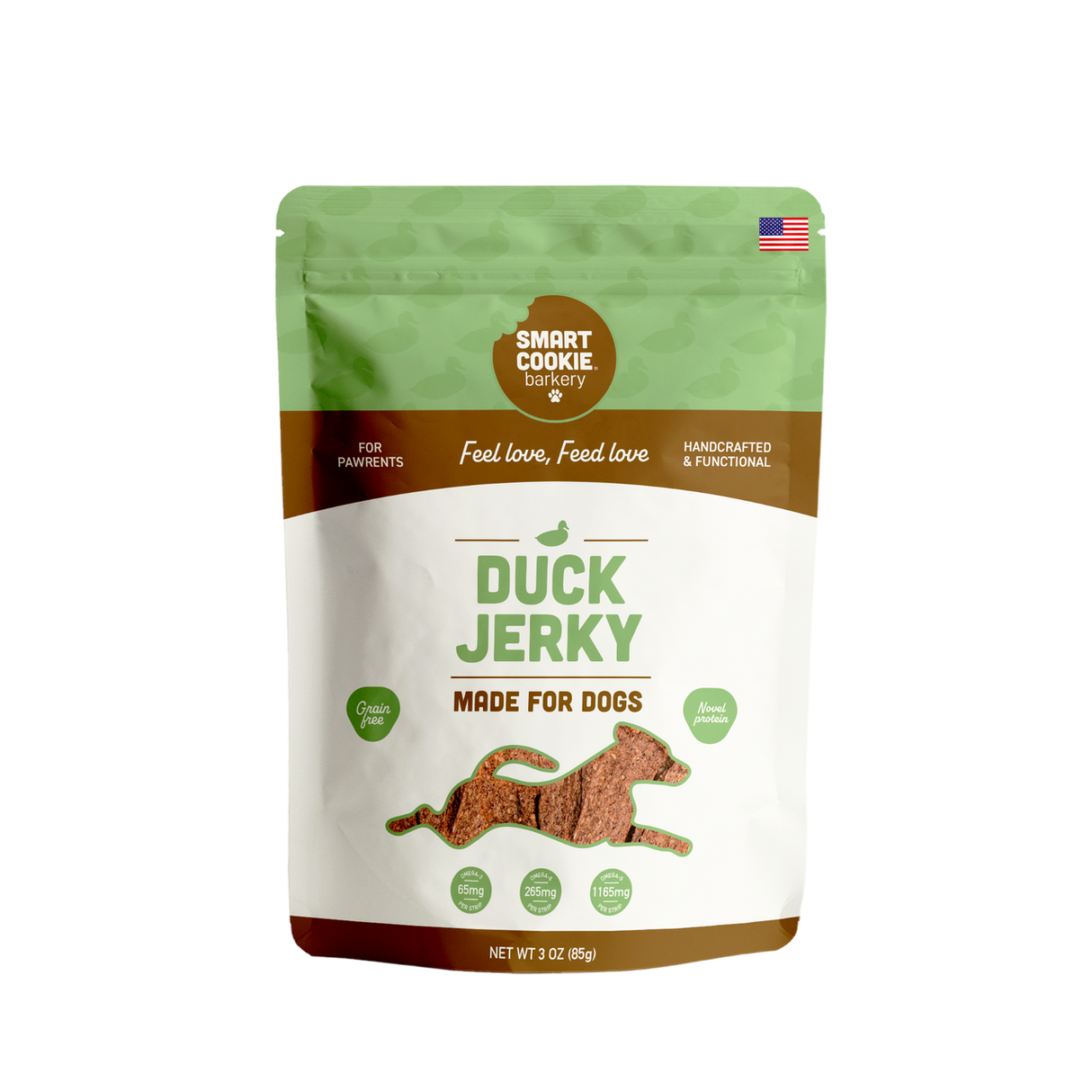 Smart Cookie Barkery Duck Jerky Dog Treats, 3oz