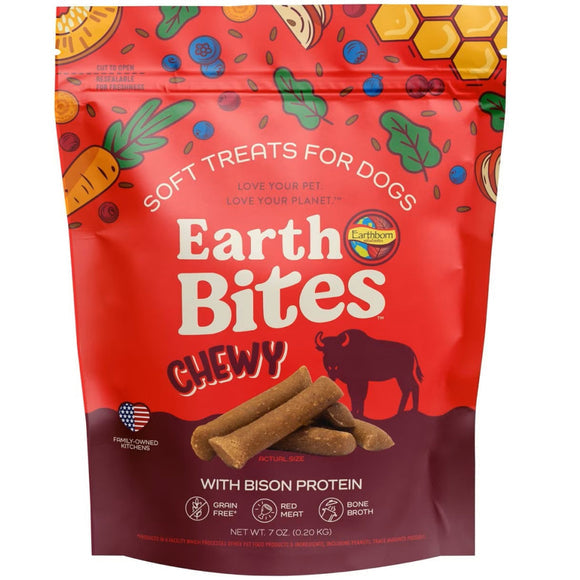 Earthborn Holistic EarthBites Bison Soft & Chewy Dog Treats 7oz