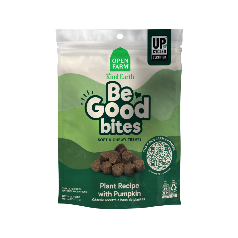 Open Farm Be Good Bites Plant Recipe With Pumpkin Treats For Dogs 6oz Bag