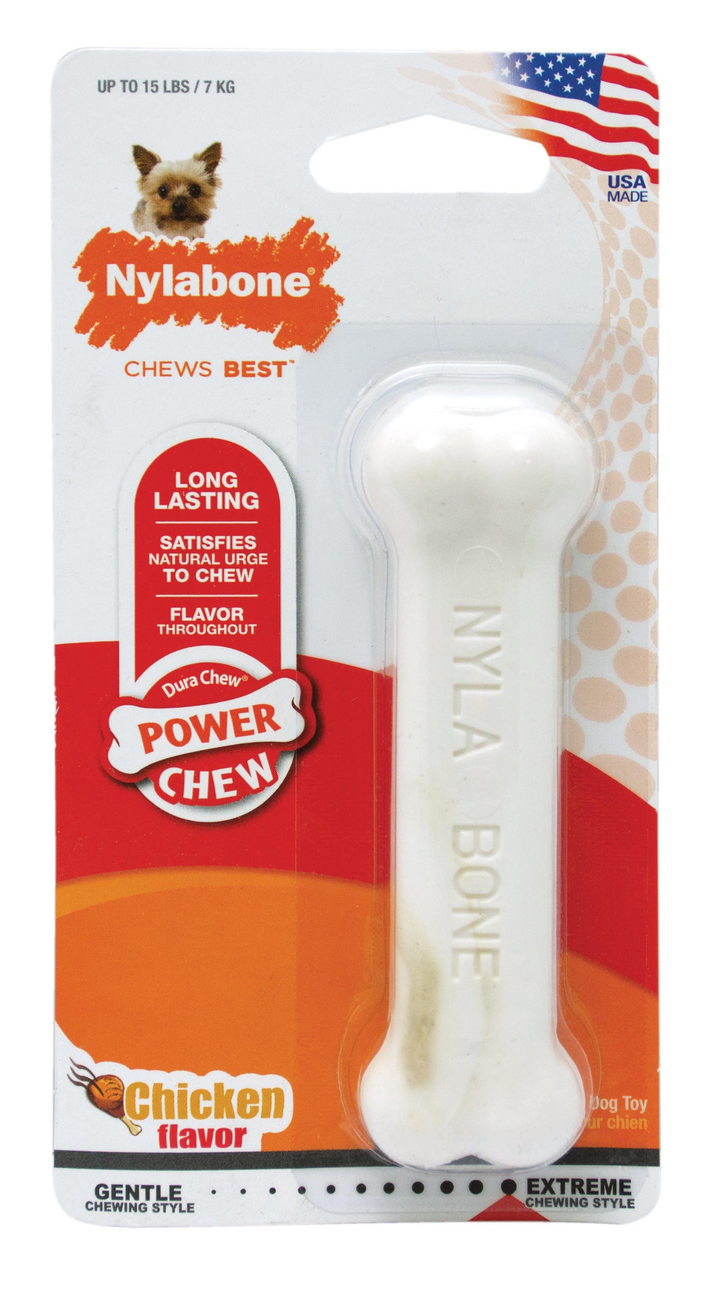Nylabone Power Chew Dog Toy Chicken X-Small/Petite