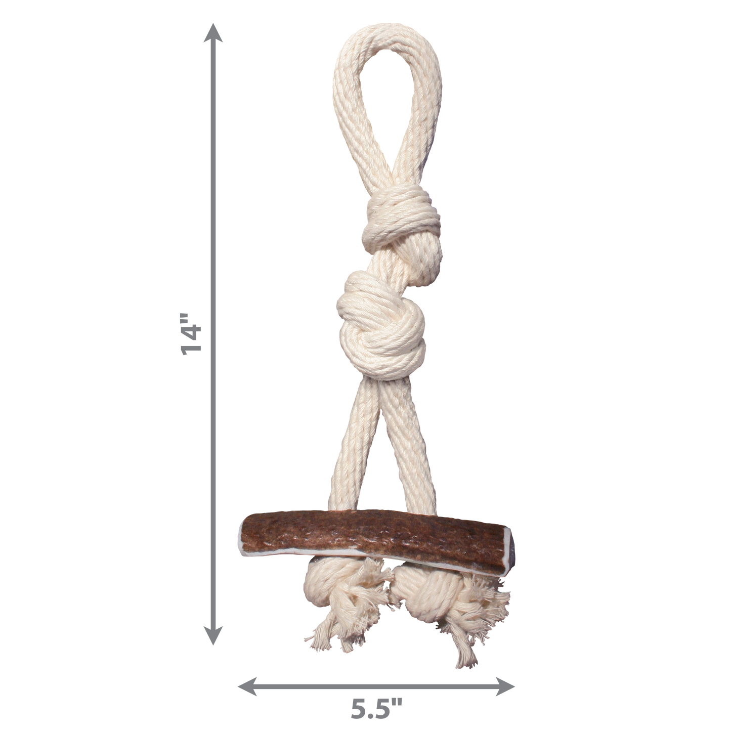 Kong Dog Toy Wild Antler Rope Large