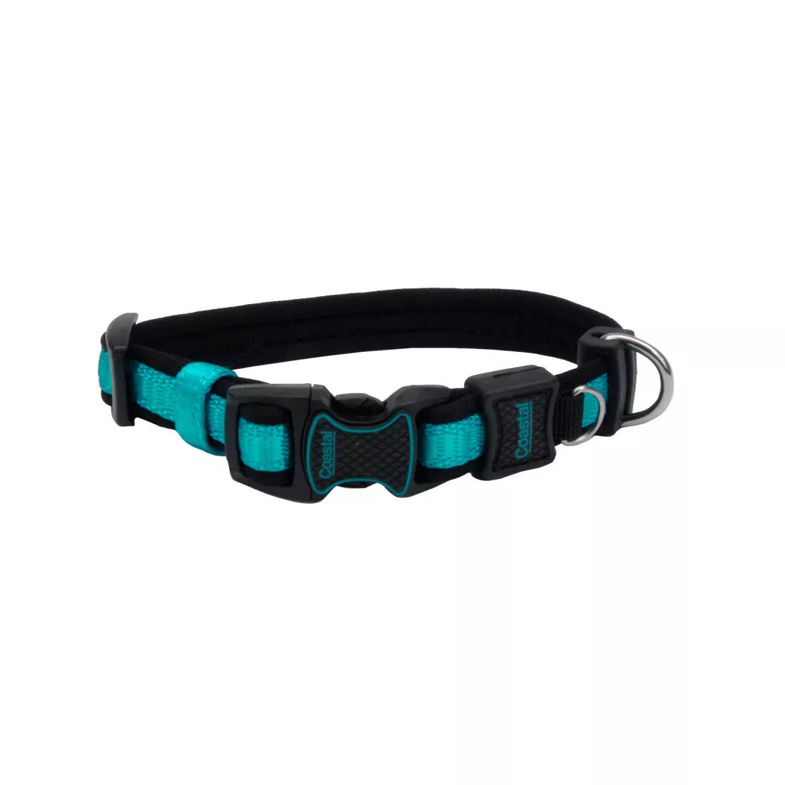 Coastal Inspire 1in Wide 14-20in Dog Collar Aqua