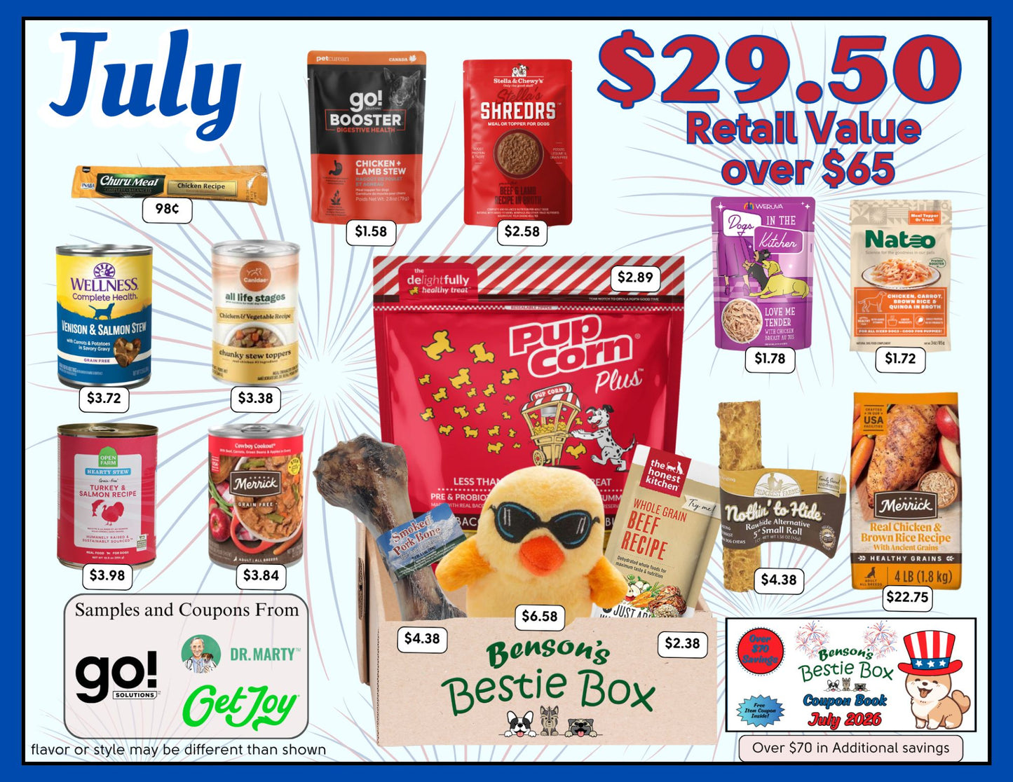 Benson's Bestie Box for Dogs - July 2026