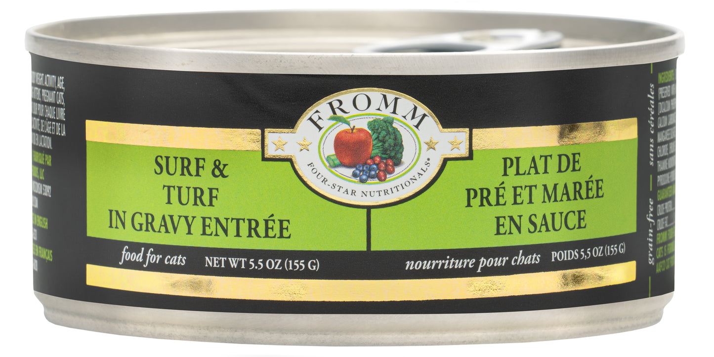 Fromm Four-Star Nutritionals® Surf & Turf in Gravy Entrée Food for Cats 5.5 oz