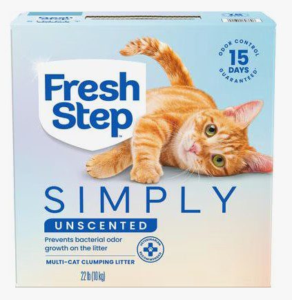 Fresh Step Simply Unscented Clumping Clay Cat Litter 22 lb