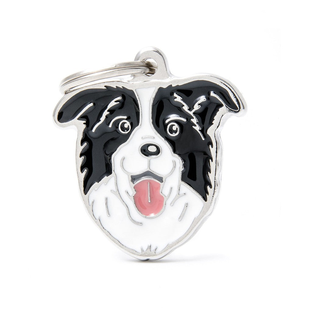 My Family ID Friends Border Collie ID Tag