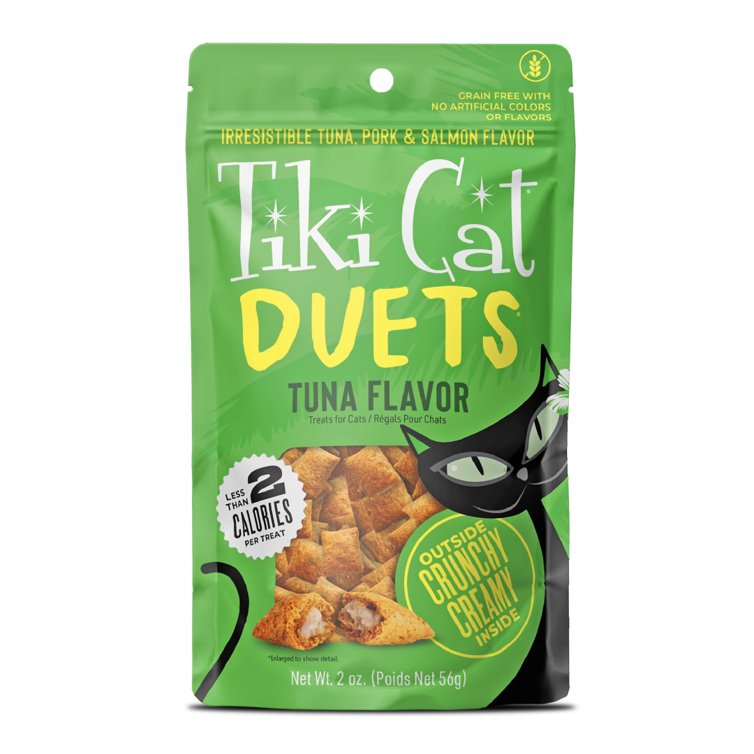 Tiki Cat Duets Cat Treats Tuna Flavor 2oz Pouch