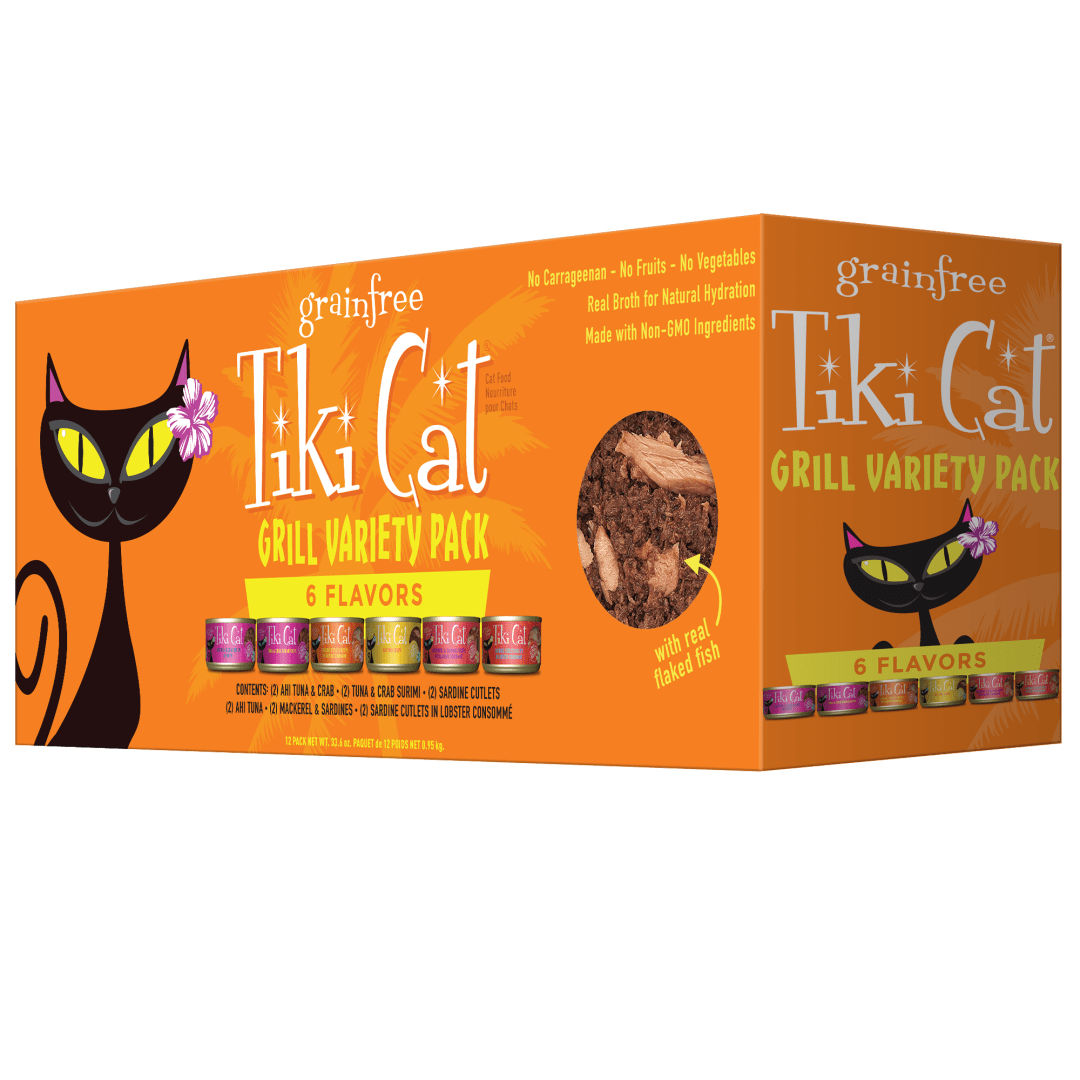 Tiki Cat Grill Wet Cat Food Variety Pack 2.8oz Cans (12 Count)