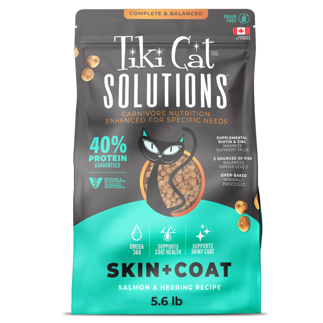 Tiki Cat Solutions Skin & Coat Salmon & Herring 5.6 lb