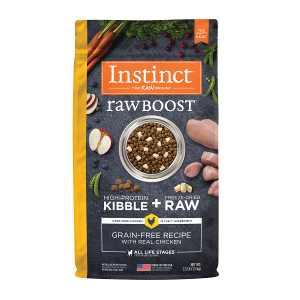 Instinct Raw Boost Grain-Free Recipe with Real Chicken Dry Dog Food 3.5lb Bag