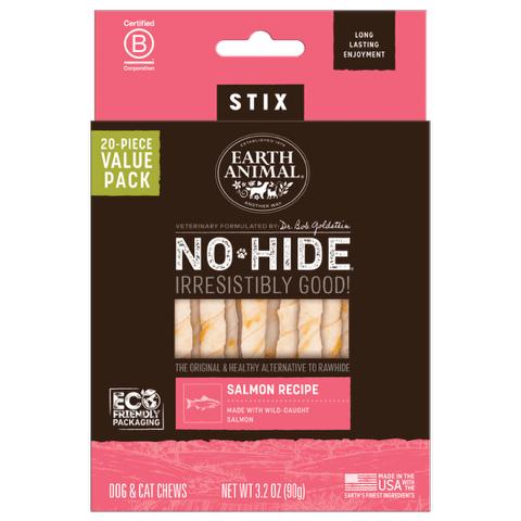 Earth Animal No-Hide Salmon Stix Value Box Dog Treats, 20 Pk