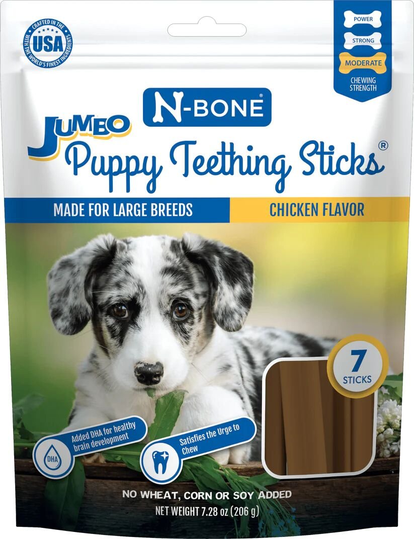 N-Bone Jumbo Puppy Teething Sticks 7 Ct