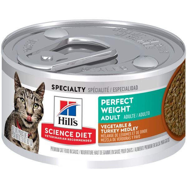 Hill's Science Diet Adult Medley Perfect Weight Vegetable & Turkey Wet Cat Food - 2.9 oz